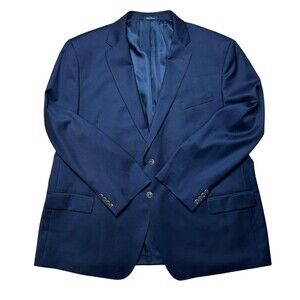 Joseph & Feiss Gold Executive Fit Blazer 50R Navy Blue 100% Wool Sport Coat